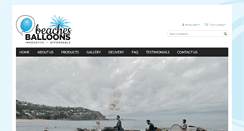 Desktop Screenshot of beachesballoons.com.au